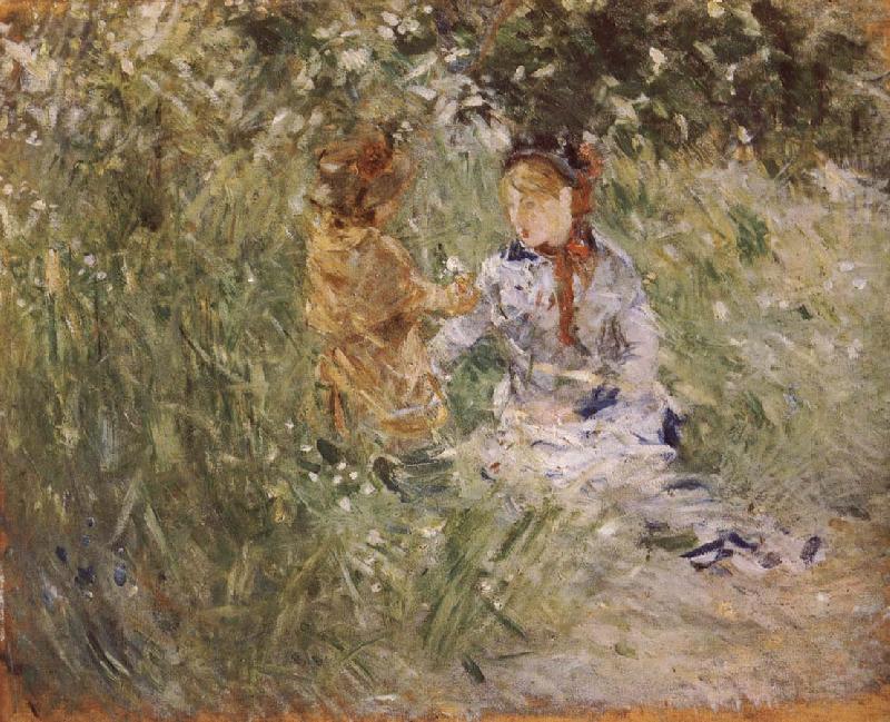 Mother and her son in the garden, Berthe Morisot